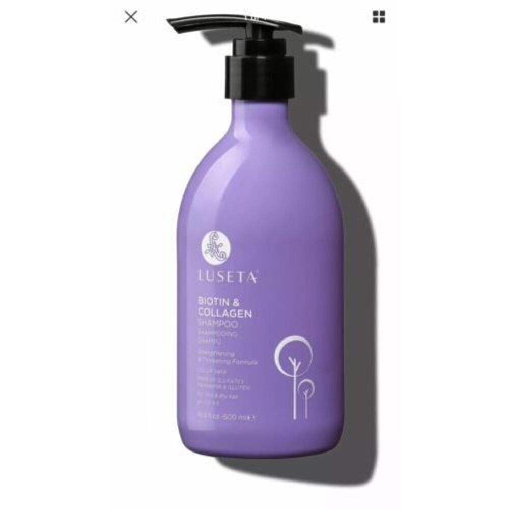 NWT Luseta Biotin & Collagen Purple Shampoo 500 ml 16.9 oz